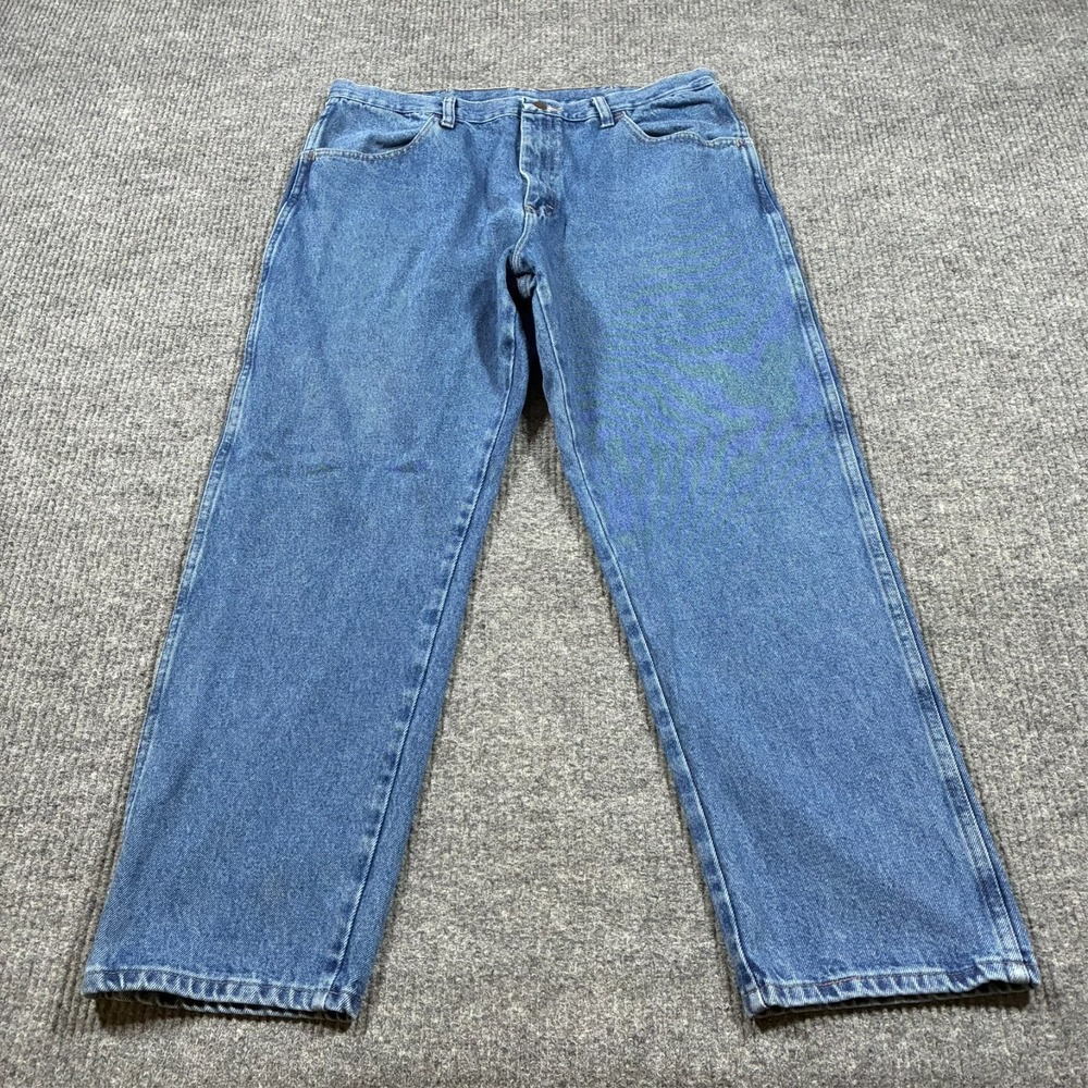 Vintage Maverick Mens‎ Straight Leg Jeans W35" Blue Denim 70s High Rise